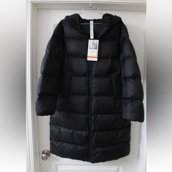 NWT Lululemon Featherweight 900 Down Long Jacket Black $598 - Size XS / 6 - Picture 5 of 15